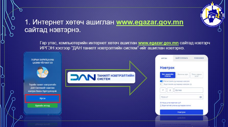 УЛСЫН ХЭМЖЭЭНД ШИНЭЭР ГАЗАР ЭЗЭМШИХ ХҮСЭЛТИЙГ ЦАХИМААР ХҮЛЭЭН АВАХ БОЛОМЖТОЙ БОЛЛОО.