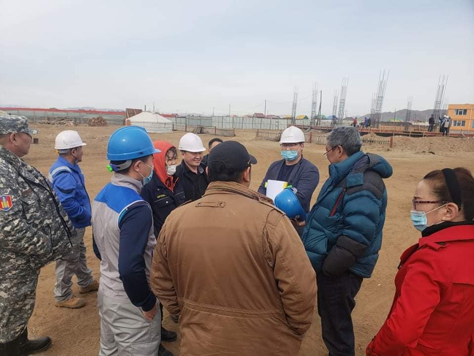 Хөвсгөл аймгийн Мөрөн суманд баригдаж байгаа 480 хүүхдийн хүчин чадал бүхий сургуулийн барилга.