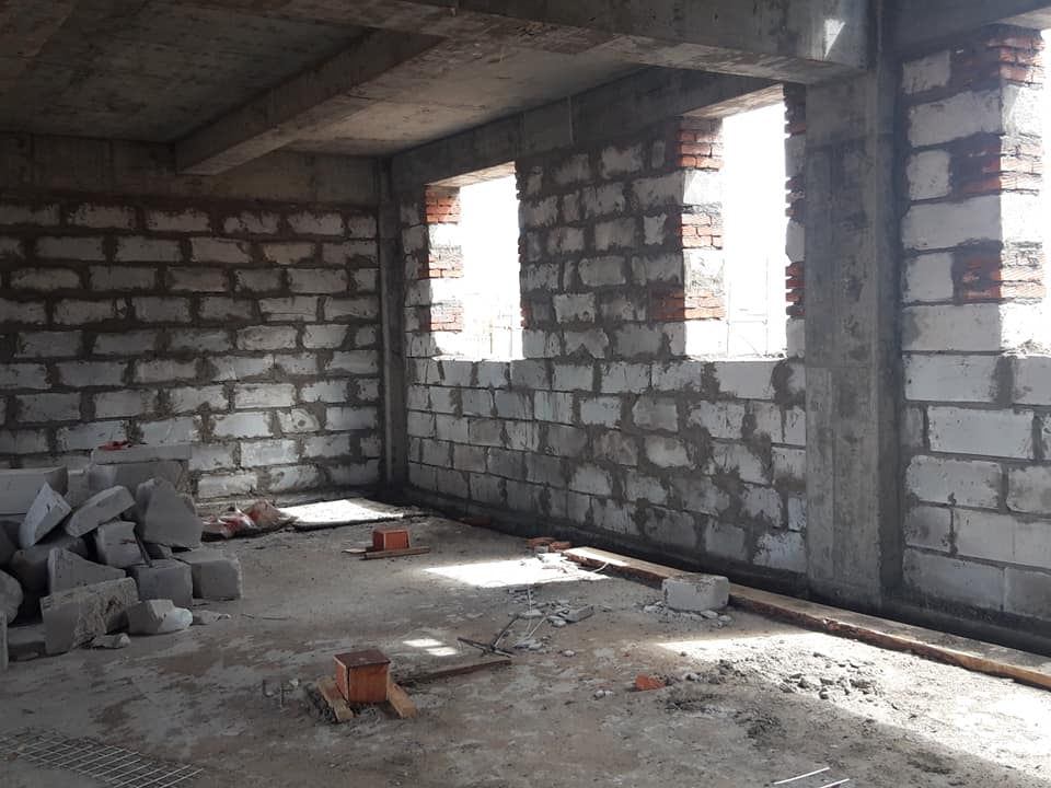 Хөвсгөл аймгийн Мөрөн суманд баригдаж байгаа 480 хүүхдийн хүчин чадал бүхий сургуулийн барилга.