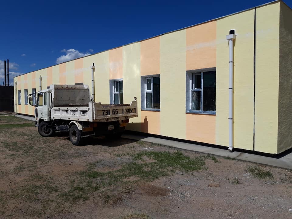 Хөвсгөл аймгийн Бүрэнтогтох сумын Бүрэнхаан баг 100 хүүхдийн цэцэрлэг, сургуулийн барилга.