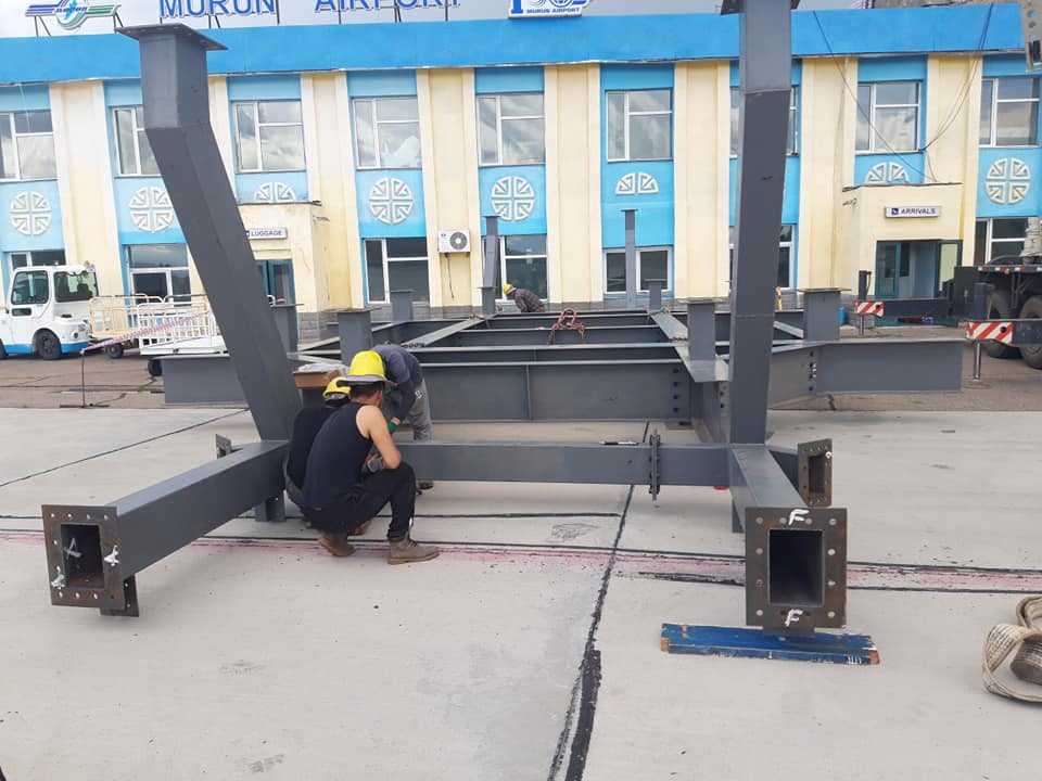 Хөвсгөл аймгийн Мөрөн сумын Нисэх буудлын цамхаг шинэчлэх барилгын ажил.