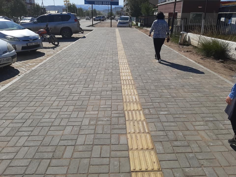 Хөвсгөл аймгийн "Гудамж талбайн тохижилт, явган хүний зам нэмэгдүүлэх" ажил