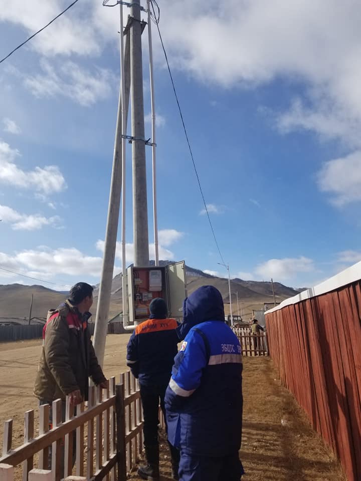 Хөвсгөл аймгийн Жаргалант сумын гудамж талбайн гэрэлтүүлгийн ажил