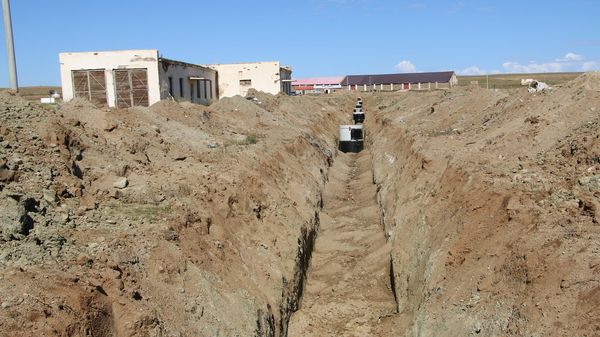 Дэлгэрцогт сумын төвийн усан хангамж, ариутгах татуургын шугам сүлжээний ажил