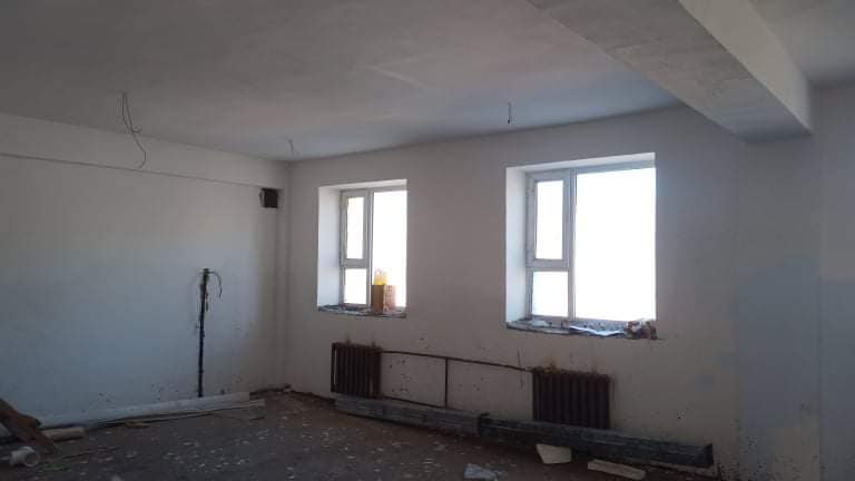Хөвсгөл аймгийн Баянзүрх суманд баригдаж буй 100 хүүхдийн цэцэрлэгийн барилга.